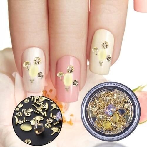 1 Box Creative 3D Nail Art Charms Exquisite and Delicate Design Appearance Mixed Styles DIY Manicure Rivets Studs Decor