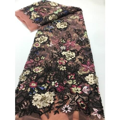 Nigerian Lace Fabrics African Lace Fabric 2021 High Quality Lace Elegant French Net Lace Fabric For Wedding Dress M4681