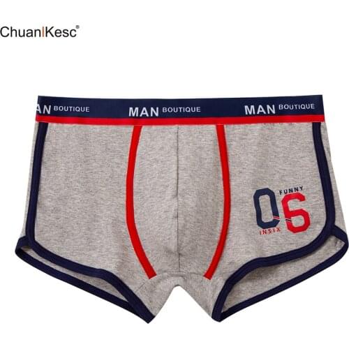 New Mens Boxers Comfortable Cotton Personalized Sports Digital Underwear Running Exercise Fitness Breathable Shorts