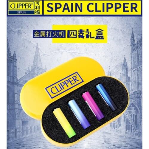 Original Clipper Grinding Wheel Metal Free Fire Torch Gasoline Pocket Refillable Gas Lighter Use For Collection And Gift