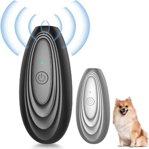 Portable Dog Training Equipment Rechargeable Ultrasonic Dog Barking Deterrent Bark Control Device Control Range of 16.4 Ft