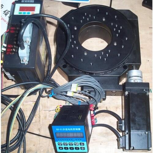 CCD vision contraption diameter 200 high speed CNC indexing disc servo stepping motor turntable