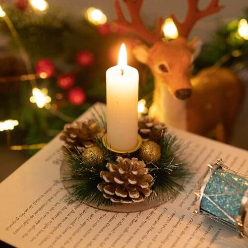 Christmas Candle Holder Candle Holder Taper Candle Holder Holidays Tea Light Holder for Christmas Holiday Decorations Ornaments