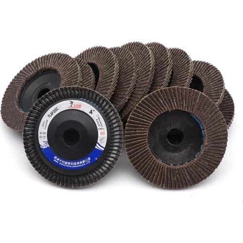 1pcs 100mm 60/80/120/240/320 Grit Flap Sanding Grinding Discs Angle Grinder Wheels Grinding Wheel Sanding Flap Disc 72 tablets