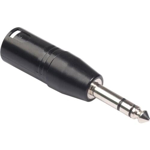 Male 3-Pin XLR to Male 1/4 inch 6.35mm Stereo Jack Connector Audio Adapter Support Dropshipping