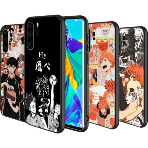 Silicone Cover Haikyuu Hinata Attacks For Huawei P40 P30 P20 Pro P10 P9 P8 Lite E Plus 2019 2017 Phone Case