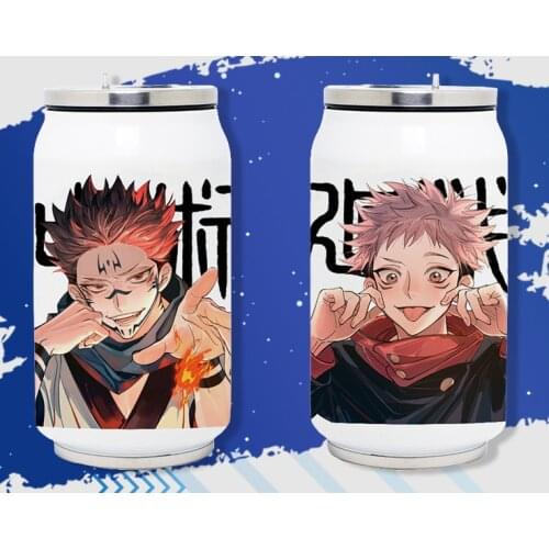 Jujutsu Kaisen Thermos Cup Cosplay Anime Itadori Yuji Gojo Satoru Fushiguro Megumi Cups Boys Girls Kawaii Accessory Gifts