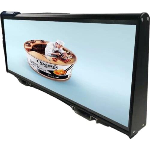 Free Shipping Smart City Portable Advertising Board In Car Roof P2.5 Double Side Full Color HD Digital Video Taxi LED Display