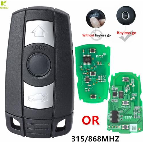 KEYECU Replacement SMART KEY WITH COMFORT ACCESS for BMW CAS3+ 1-SERIES ,E90,E92,E93,E60,6-SERIES(2006-2011),X5 07-2012,X6 08-12