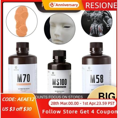 Resione ABS Like UV Resin 3D Printing Liquid For LCD SLA DLP Elegoo Phrozen Anycubic Resin 3d Printer Resin