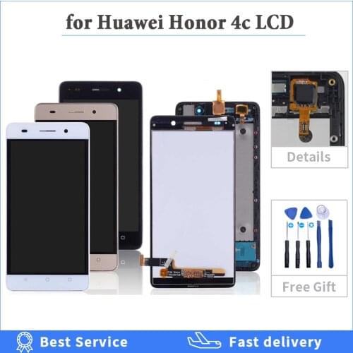 5.0" LCD For Huawei Honor 4C LCD Display Touch Screen Digitizer Glass With Frame Assembly G Play Mini CHC-U01 CHC-U03 LCD