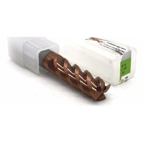 16*16*100 of 4 flutes HRC 58 mill cutter solid carbide end mill CNC machine