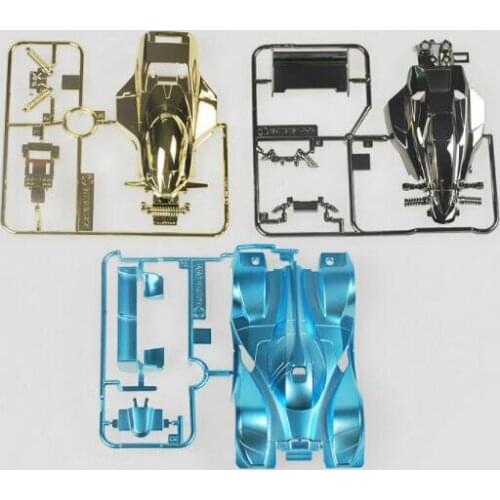 2 Pcs Electroplated Car Shell Car Body Housing Cover for Tamiya Mini 4WD Car Model Shooting STAR