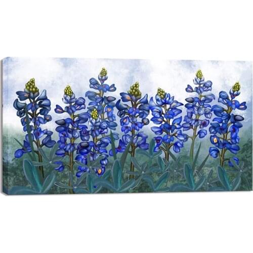 5D Diy Diamond Embroidery Abstract Floral Full Square Round Drill Blue Flowers Handmade Mosaic Wedding DecorationsZP-3868