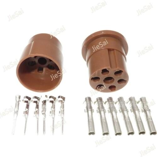 6 Pin Automotive Connector Round Electrical Car Female Male Plugs