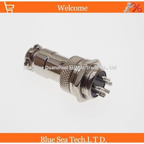 Free Shipping 15pair=30pcs 5 Pin 16mm Male & Female Wire Panel Connector kit GX16 Socket+Plug for aviation,computer ect