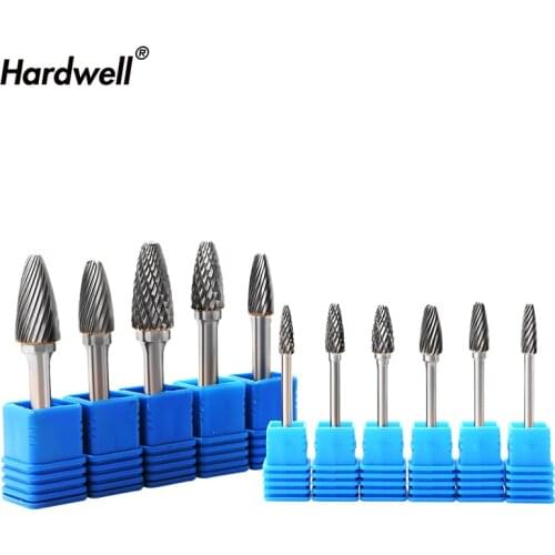 1pc-free shipping solid carbide tungsten steel milling cutter,6mm shank F type Metal electric grinding head,Polishing tool