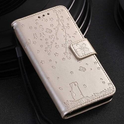 Fashion Cat Leather Wallet Case For Samsung Galaxy S6 S7 Edge S8 S9 J4 J6 A6 Plus A7 2018 J3 J5 J7 2016 A5 2017 A520F Flip Cover