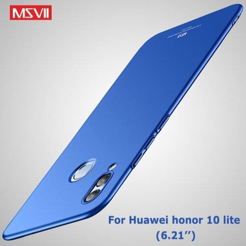 For Huawei Honor 10 Lite Case Cover Msvii Brand Silm Coque Huawei Honor View 10 Case Hard PC Cover Honor10 Lite Honor V10 Cases