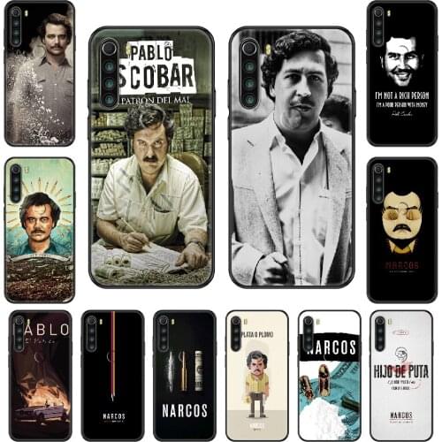 Narcos TV Pablo Escobar Phone case For Xiaomi Redmi Note S2 4 5 6 7 8 A S X Plus Pro black fashion cell cover luxury waterproof
