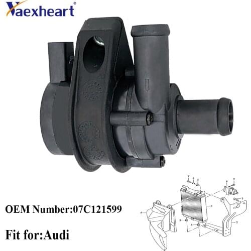 07C121599 AUXILIARY COOLANT WATER PUMP For S6 C6 5.2L 07C 121 599 2007 2008 2009 2010 2011 Car Accessories