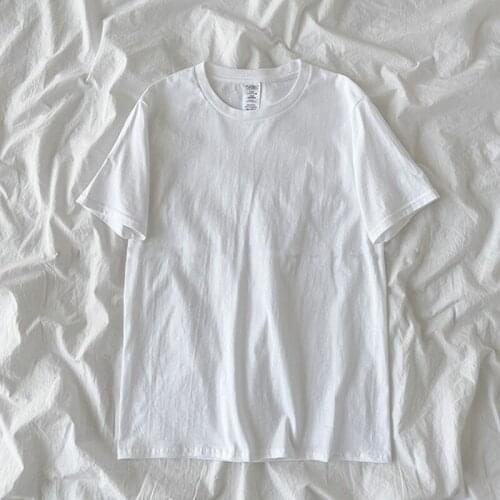Women New Cotton T shirts Female Soft Casual White Tees Girls Plus Size Basic Tops for Summer 2021 Oversized T-shirt