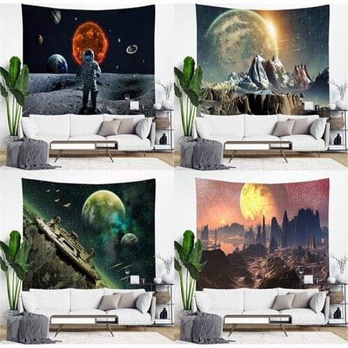 Fuwatacchi New Wall Hanging Tapestries Galaxy Sky Picture Decorative Tapestry Cloth Home Wall Decor Covering Yoga Mats 95*73cm