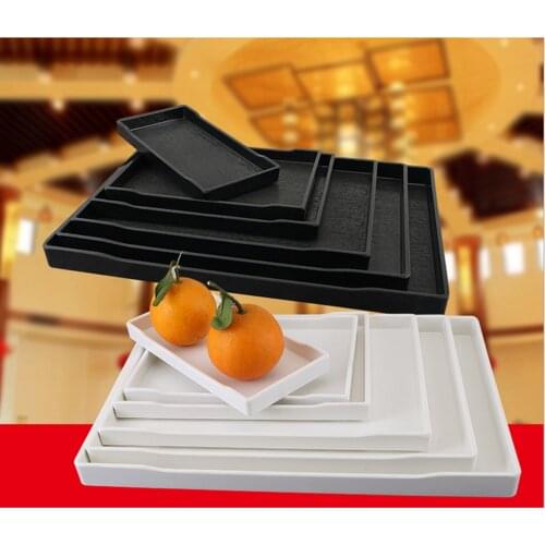 Hotel Serving Tray Refreshments Food Drink Kitchen Melamine Plastics White