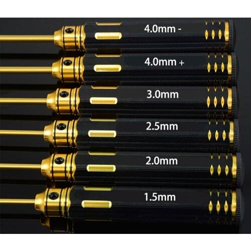 HSS Titanium M3 M4 Premium Hexagonal Screw&Socket Drivers RC Car Tool Set