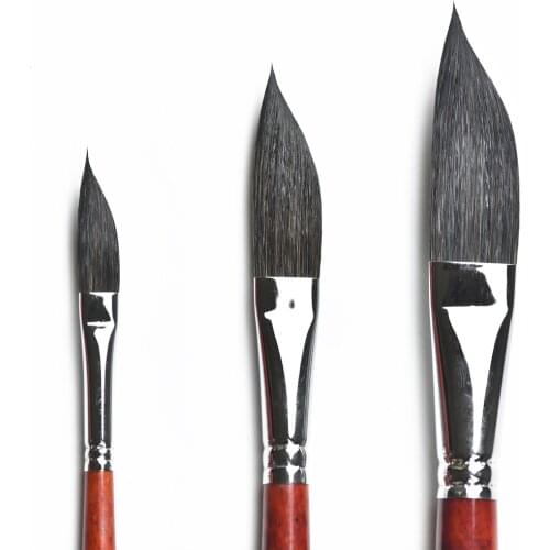 1PC 666DS High Quality Squirrel Mix Hair Wooden Handle Watercolor Artist Art Paint Brush