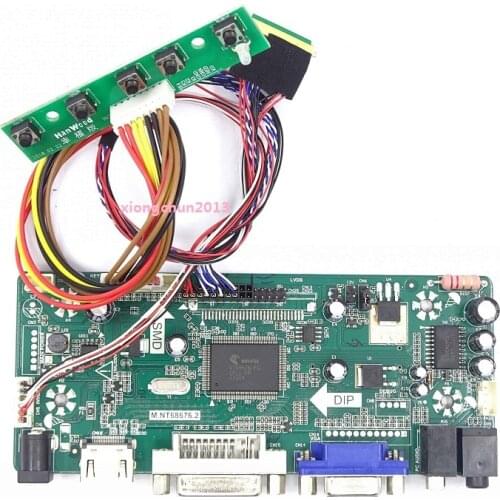 M.NT68676 display monitor controller driver board DIY LVDS kit for LTN101NT06 panel 10.1" 1024*600 40pin notebook LCD LED screen