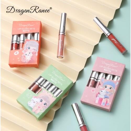 Fashion Liquid Lipstick Velvet Matte Liquid Lipstick Waterproof Lip Gloss Long Lasting Lipstick Red Lip Tint Beauty Cosmetic