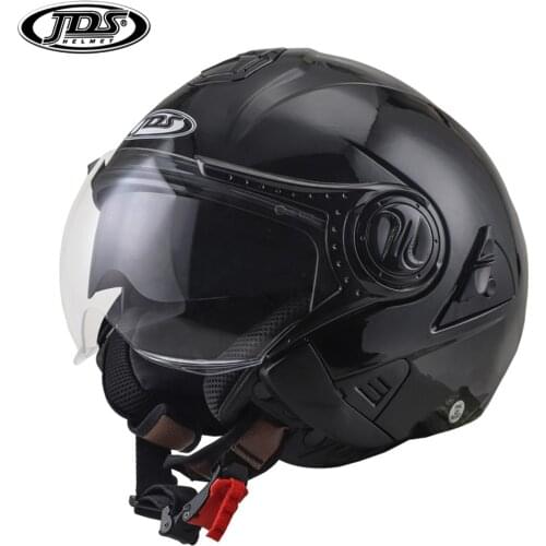 JDS Motorcycle Helmet Double Lens Motorcycle Racing Helmet Open Face Casco Moto Casque Scooter Motorbike Riding Helmet