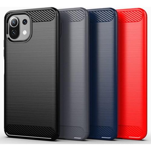 Soft case For Xiaomi Mi 11 Lite case mi 11 Ultra Thin Silicone Carbon cover for xiaomi 10T Pro mi 10S Note 10 Lite mi 9 Lite