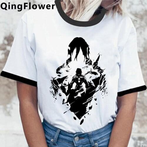 Attack on Titan Shingeki No Kyojin Titan Attack top tees female aesthetic casual vintage 2021 top tees clothes vintage