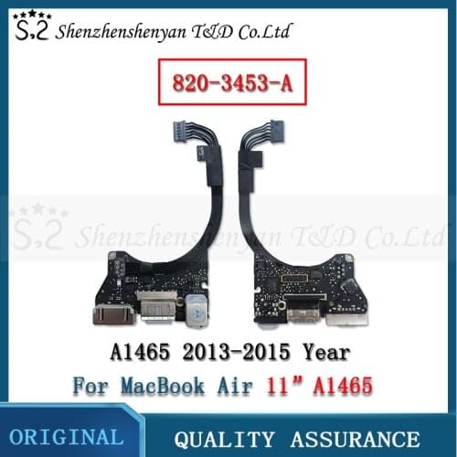 Original 2013 2014 2015 A1465 I / O USB Audio Board DC Power Jack for MacBook Air 11 "820-3453-A 923-0430