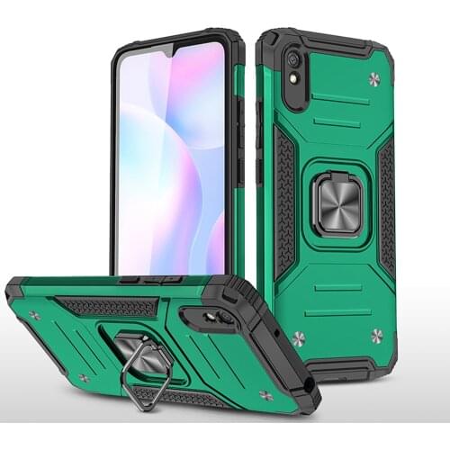Ring Stand Shockproof TPU Silicone Bumper PC Cover Fundas For Xiaomi Redmi 9A 9AT Redmi9A Redmi9AT 6.53 Inch Case Coque Shell