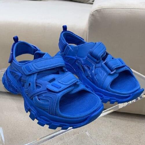 Woman Shoes New Sandals Casual Sneaker Women Flat Platform Sandals Solid Blue Hook Loop Gladiator Ladies Shoes Sandalias Mujer