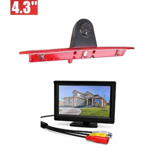 HD 720P Brake Light Camera Replace stop lights +4.3'' Monitor for FORD Transit 8 V363 F150/F250/F350 2014-2019 Rear View Camera