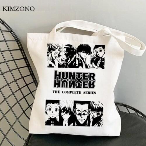 Hunter x Hunter shopping bag bolso reusable canvas shopping bag foldable string net sacolas
