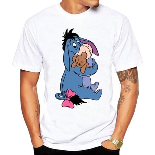 Funny Eeyore T Shirt Men Tee Tops Tshirts Short Sleeved Fashion T-shirt