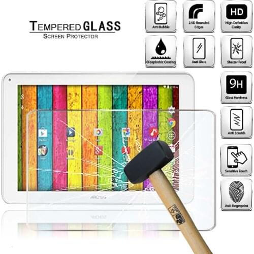 Tablet Tempered Glass Screen Protector Cover for Archos 101b Oxygen Full Screen Coverage Explosion-Proof Anti-Scratch Screen