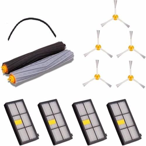 1 Set Debris Extractor Brush 4 Hepa Filter & 5 Side Brushes For IRobot Roomba 800 Series 870 880 980 Vacuum Cleaner Robots