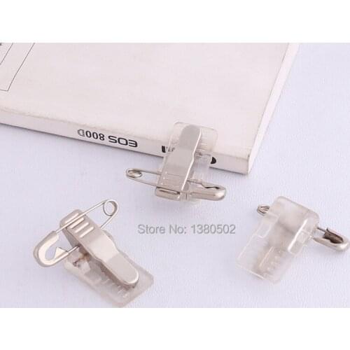 20pcs unique design plastic Suspender Clips with safety pins for garment accessories