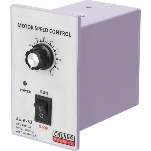 400W AC220V ABS Speed Controller Motor Speeds Pinpoint Regulator Control Device White