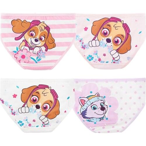 Genuine Paw patrol skye girls' underwear cotton 3-7-9-12-year-old baby underpants childrens breathable Patrulla Canina toy
