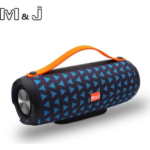 M&J Wireless Best Bluetooth Speaker Portable Outdoor big power 10W system USB TF FM Column Subwoofer Speakers for iPhone Samsung