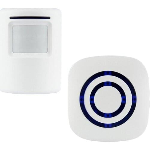 Wireless Motion Sensor Detector Gate Entry Door Bell Welcome Chime Alert Alarm EU/US Plug For Choose R02 Drop ship
