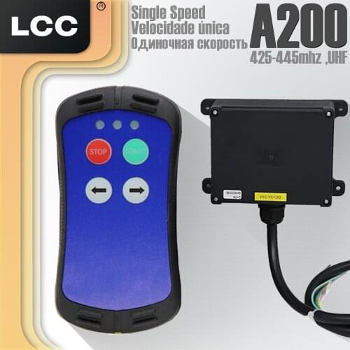 A200 LCC Mini Wireless Remote Control for Industrial Production Line, Car Truck Tailboard, Sailboat, Garage Door