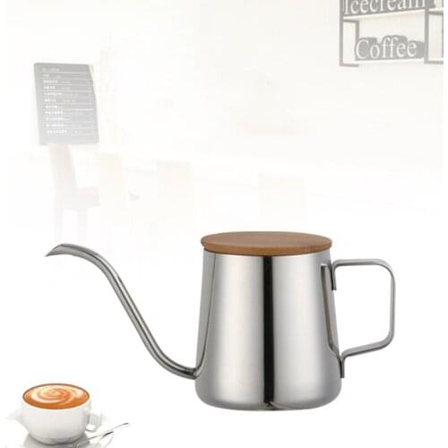 250Ml Stainless Steel Teapot Drip Coffee Pot Long Narrow Spout Coffee Pot Gooseneck Kettle Hand Drip Kettle Pour over Coffee and